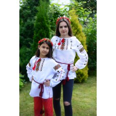 Embroidered Complect Mother and Daughter "Mountain Breeze"